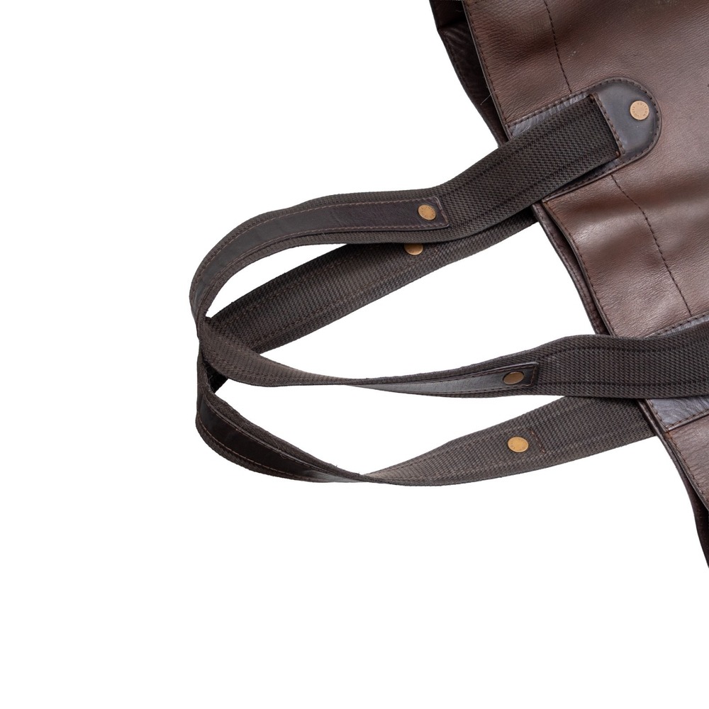 Louis Vuitton Utah Mohicon Tote Bag Dark Brown Leather Shoulder Bag Large France - Picture 11 of 15